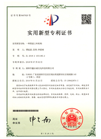 Patent certificate